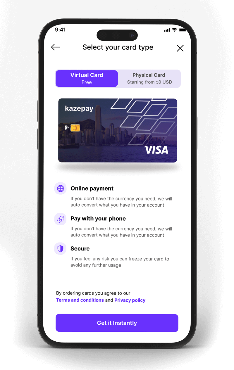 KazePay App Card